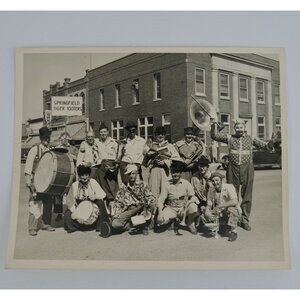 Springfield Tiger Tooters Band Minnesota Vintage 8 x 10" Photograph Original